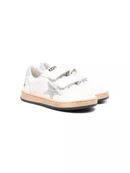 Golden Goose Kids кеды Star на липучках, белый