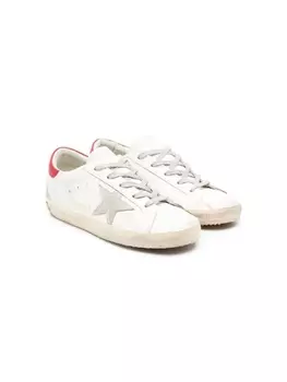 Кеды для мальчиков Golden Goose Kids Super-Star комбинированные, белый