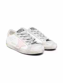 Golden Goose Kids кеды Super-Star, белый