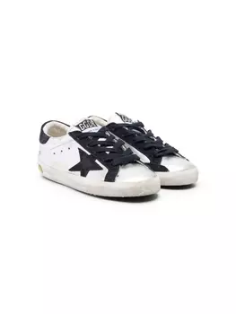 Golden Goose Kids кеды Super-Star, серебристый