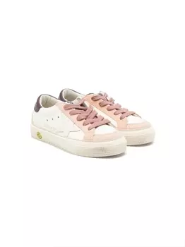 Golden Goose Kids кеды Super-Star Young, нейтральный цвет