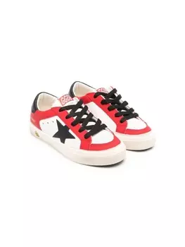 Golden Goose Kids кеды Superstar, красный