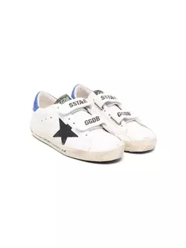 Golden Goose Kids кеды Superstar на липучках, белый