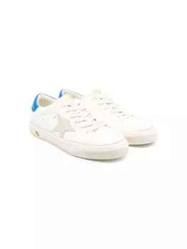 Golden Goose Kids кеды Superstar, нейтральный цвет