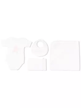 Golden Goose Kids комбинезон с принтом, белый