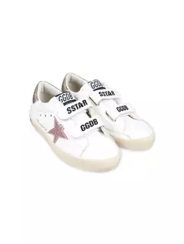 Golden Goose Kids кожаные кеды старой школы, белый