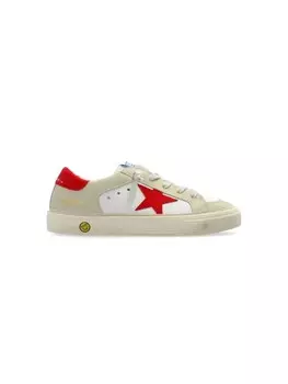 Golden Goose Kids кожаные кроссовки Super-Star Penstar, белый