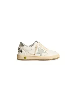 Golden Goose Kids кроссовки из кожи Super-Star, белый