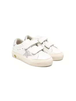 Golden Goose Kids кроссовки на липучках, белый