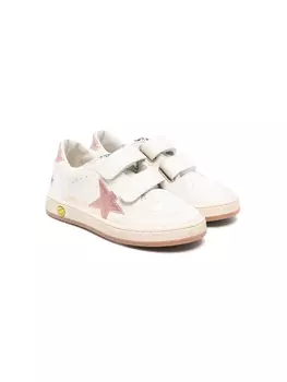 Golden Goose Kids кроссовки на липучках, нейтральный цвет
