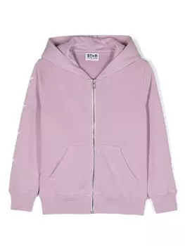 Golden Goose Kids толстовка с логотипом, фиолетовый