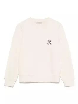 Golden Goose Kids толстовка с логотипом, нейтральный цвет