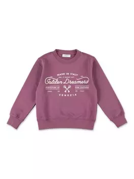Golden Goose Kids толстовка с логотипом, розовый