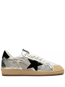 Golden Goose кроссовки Ball Star "Silver/Black", серый