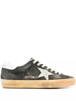 Golden Goose кроссовки Deluxe Superstar, зеленый