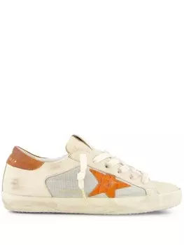 Golden Goose кроссовки из кожи Super-Star, нейтральный цвет