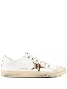 Golden Goose кроссовки кожаные на шнуровке V-Star 2, белый
