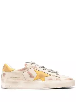 Golden Goose кроссовки кожаные Stardan, нейтральный цвет