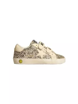Golden Goose кроссовки Old School с блестящим дизайном, золотистый