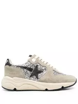 Golden Goose кроссовки Running Sole с блестками, серый