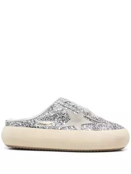 Golden Goose кроссовки Space Sabot, серебристый