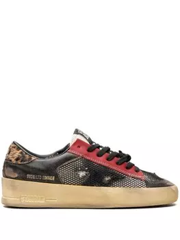 Golden Goose кроссовки Stardan "Черный/Красный/Леопардовый/Коричневый", черный