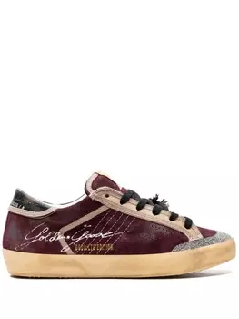 Golden Goose кроссовки Super-Star Penstar "Винно-красный/Черный", красный