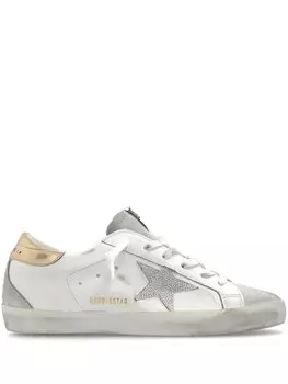 Golden Goose кроссовки Super-Star с эффектом потертости, белый
