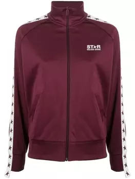 Golden Goose куртка Denise на молнии с логотипом, красный