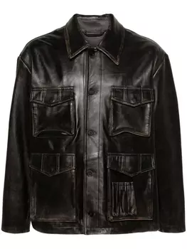 Golden Goose куртка с вырезами, коричневый