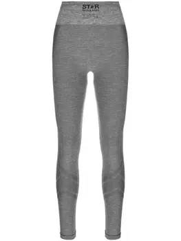 Golden Goose легинсы с принтом, серый