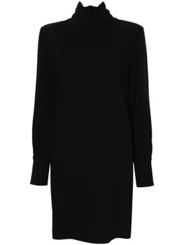 Golden Goose мини-платье с шарфом, черный