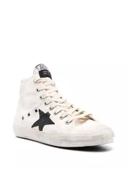 Golden Goose модные высокие кеды, нейтральный цвет