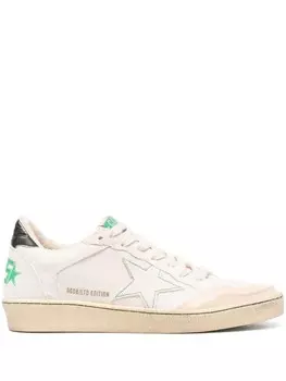 Golden Goose низкие парусиновые кеды Ball Star, нейтральный цвет