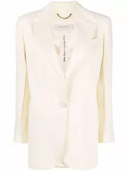 Golden Goose однобортный блейзер Journey, желтый