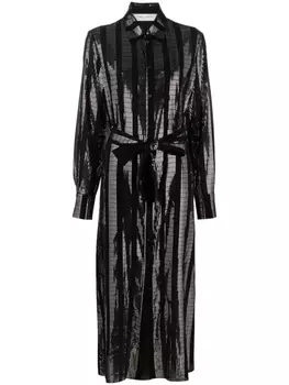 Golden Goose платье Chemisier Dana длины миди, черный