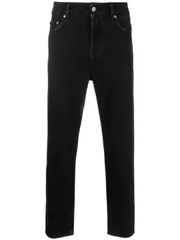 Golden Goose прямые джинсы с заниженной талией, черный