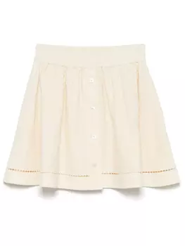 Golden Goose расклешенная юбка мини, нейтральный