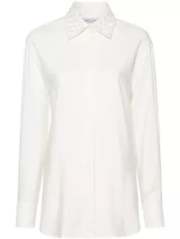 Golden Goose рубашка в рубчик, нейтральный цвет