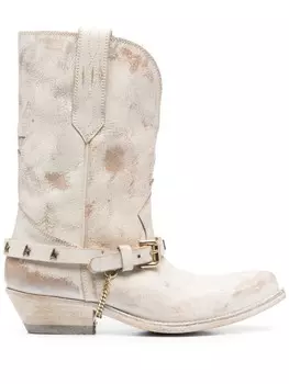 Golden Goose сапоги Low Wish Star, белый