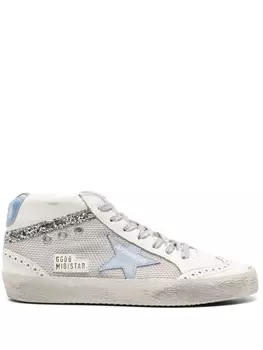 Golden Goose сетчатые кеды Mid Star, белый