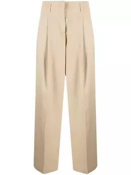 Golden Goose широкие брюки с завышенной талией, нейтральный цвет