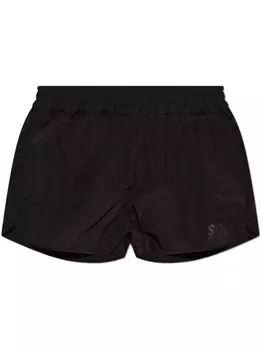 Golden Goose шорты с логотипом, черный