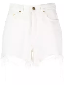 Golden Goose шорты с завышенной талией, белый