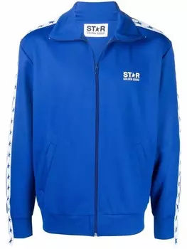 Golden Goose спортивная куртка с логотипом, синий