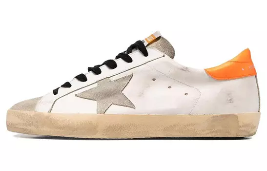 Golden Goose Super-Star White Ice Orange Fluo
