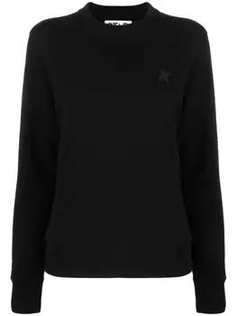 Golden Goose толстовка Athena с нашивкой, черный