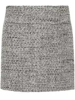 Golden Goose юбка мини из ткани букле, черный