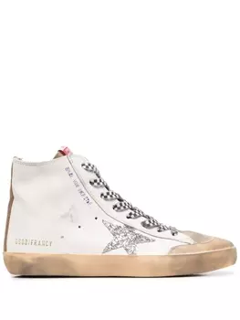 Golden Goose высокие кеды, белый