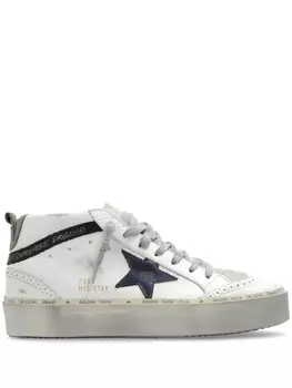 Golden Goose высокие кеды Mid Star, белый